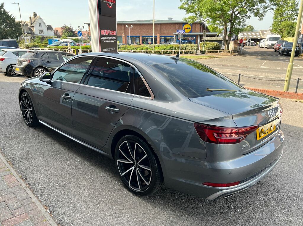 Audi A4 2019 2.0 Tfsi 40 S Line Saloon S Tronic DG69AHP Grey #4