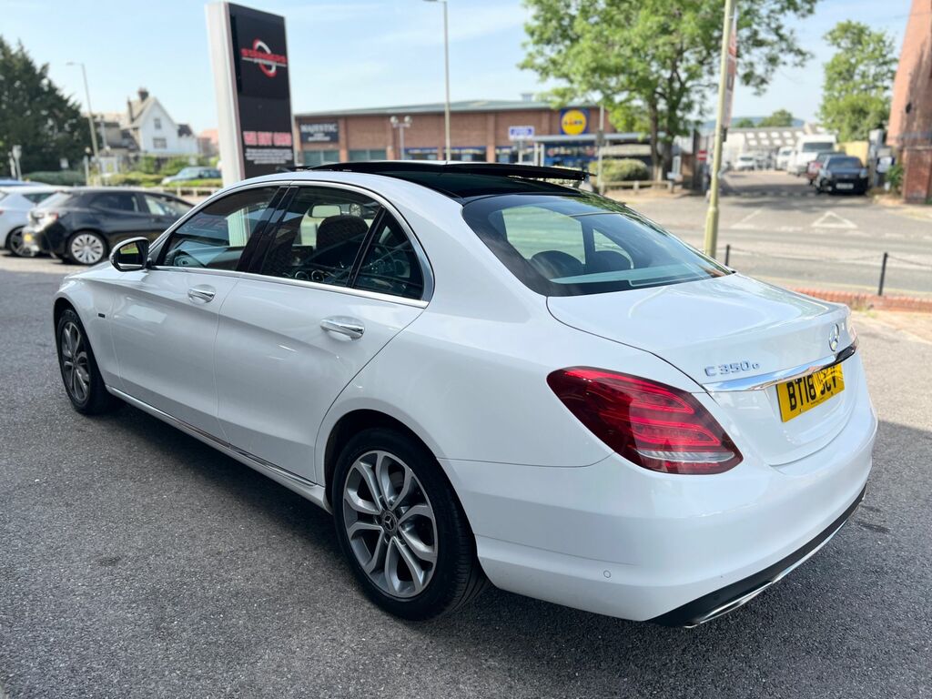 Mercedes-Benz C Class 2018 2.0 C350e 6.4Kwh Sport Premium Saloon P White #2
