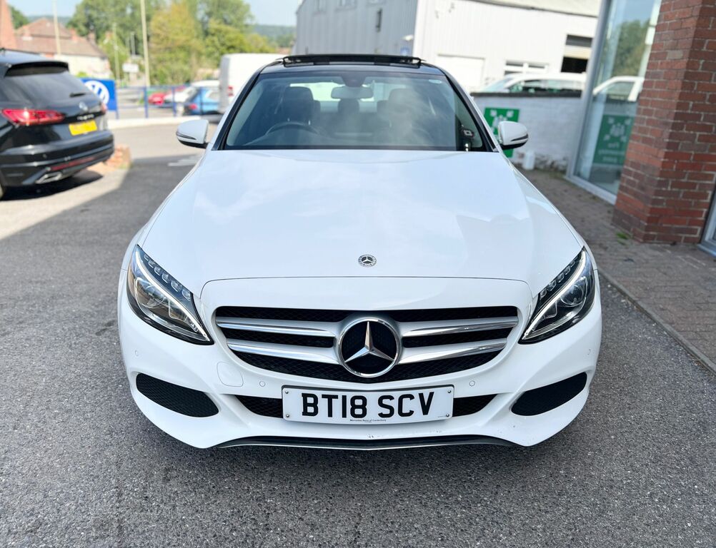 Mercedes-Benz C Class 2018 2.0 C350e 6.4Kwh Sport Premium Saloon P White #6