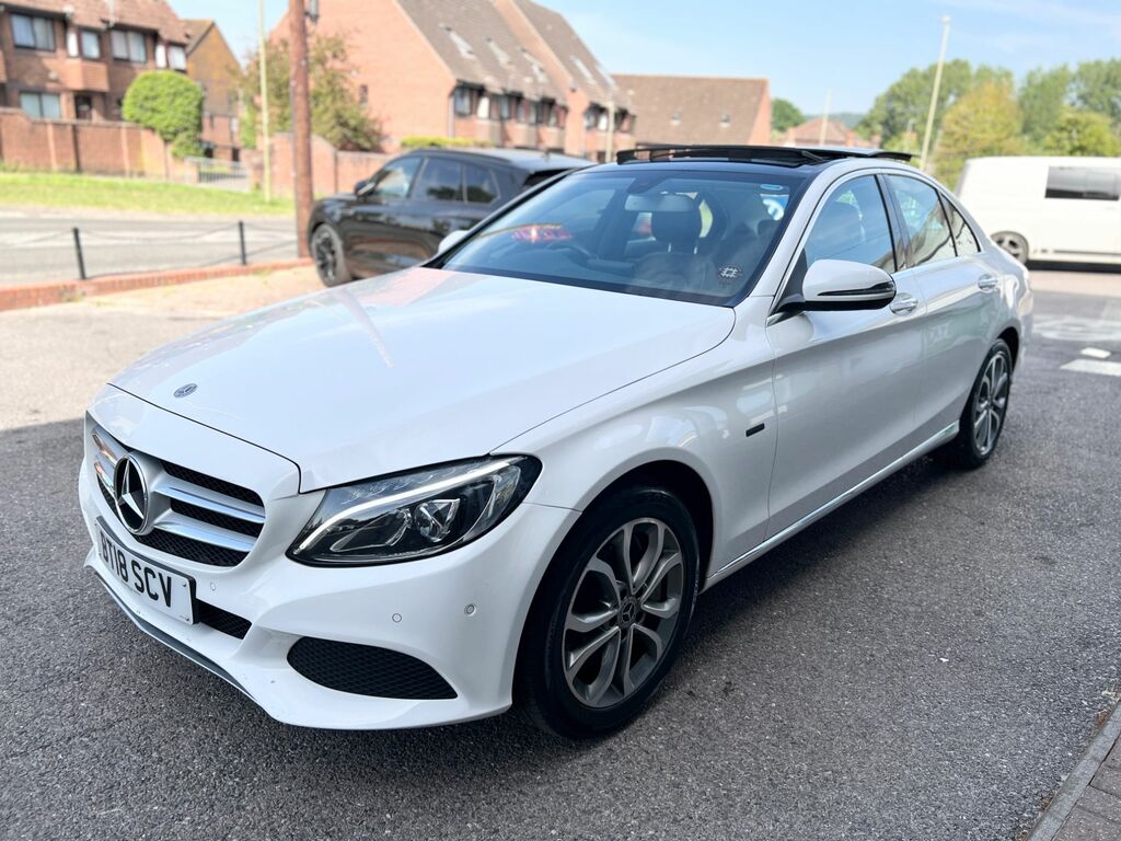 Mercedes-Benz C Class 2018 2.0 C350e 6.4Kwh Sport Premium Saloon P White