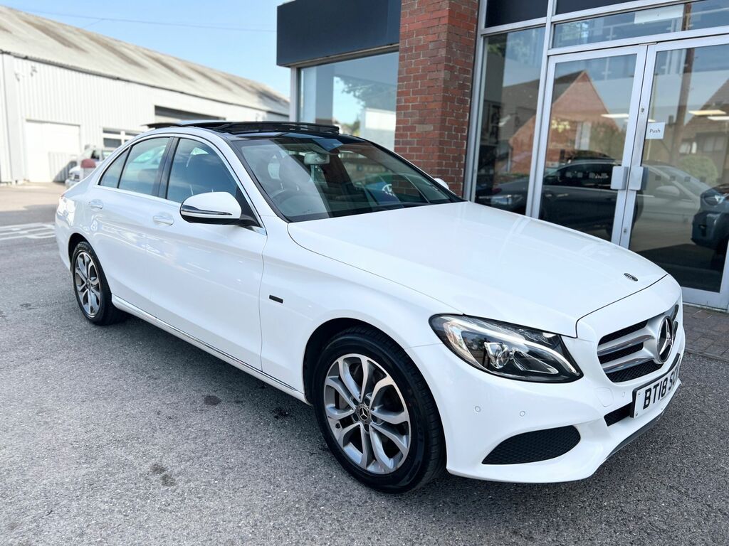 Mercedes-Benz C Class 2018 2.0 C350e 6.4Kwh Sport Premium Saloon P White #5