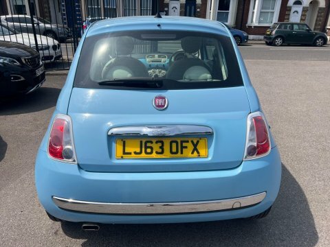 Fiat 500 1.2 Lounge Euro LJ63OFX Blue #4
