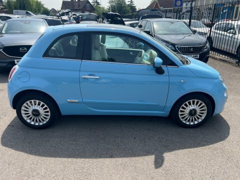 Fiat 500 1.2 Lounge Euro LJ63OFX Blue #6