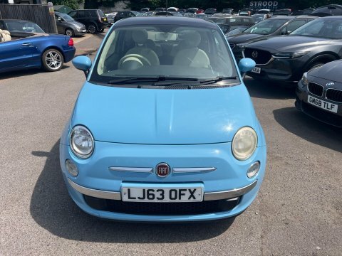 Fiat 500 1.2 Lounge Euro LJ63OFX Blue #2