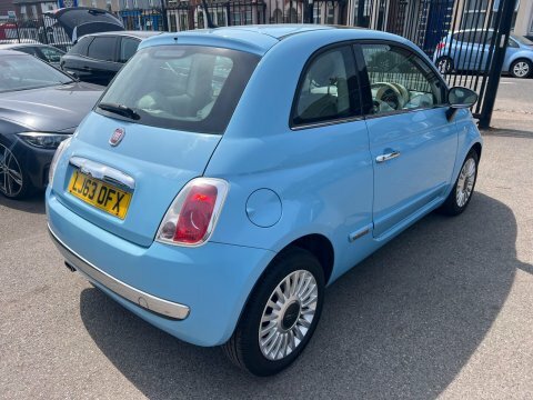 Fiat 500 1.2 Lounge Euro LJ63OFX Blue #5