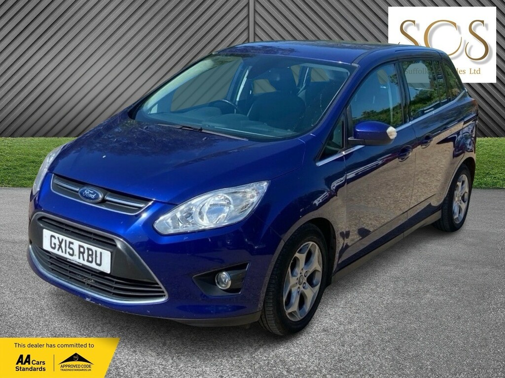Ford Grand C-Max Mpv 1.6 Tdci Zetec 201515 Blue #3