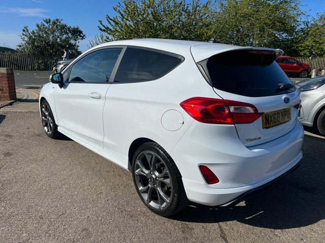 Ford Fiesta Ecoboost St-line X Euro NX68NPD White #4