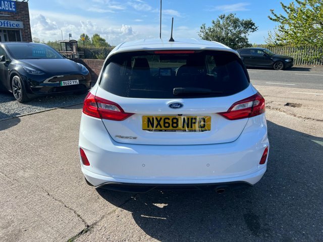 Ford Fiesta Ecoboost St-line X Euro NX68NPD White #5