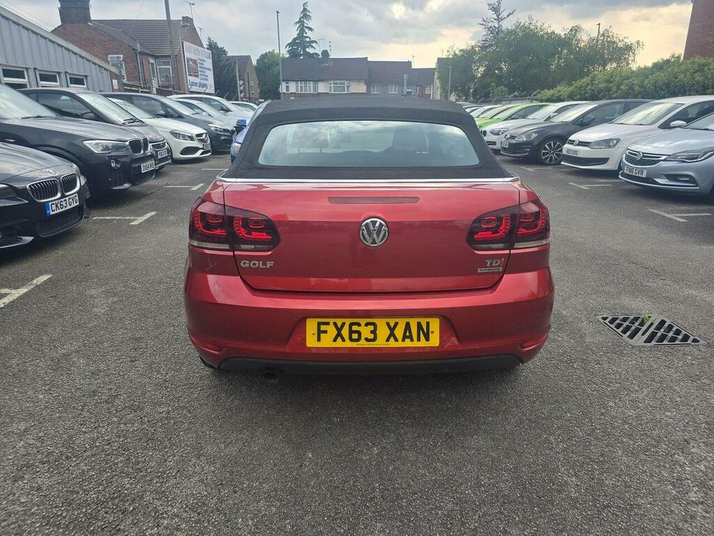 Volkswagen Golf 1.6 Tdi Bluemotion Tech Se Cabriolet Euro 5 Ss FX63XAN Red #6
