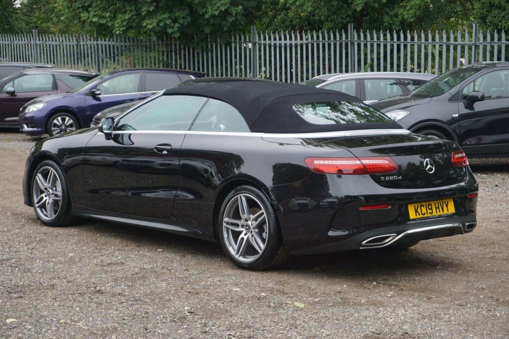 Mercedes-Benz E Class Convertible 2.0 E220d Amg Line Cabriolet G-tronic KC19HVY Black #2
