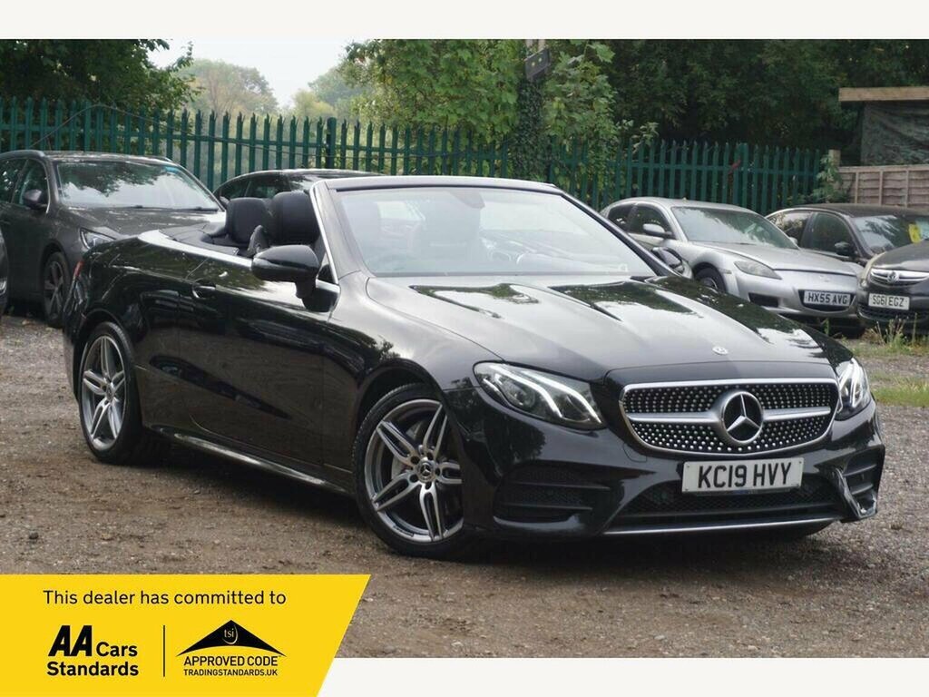 Mercedes-Benz E Class Convertible 2.0 E220d Amg Line Cabriolet G-tronic Black