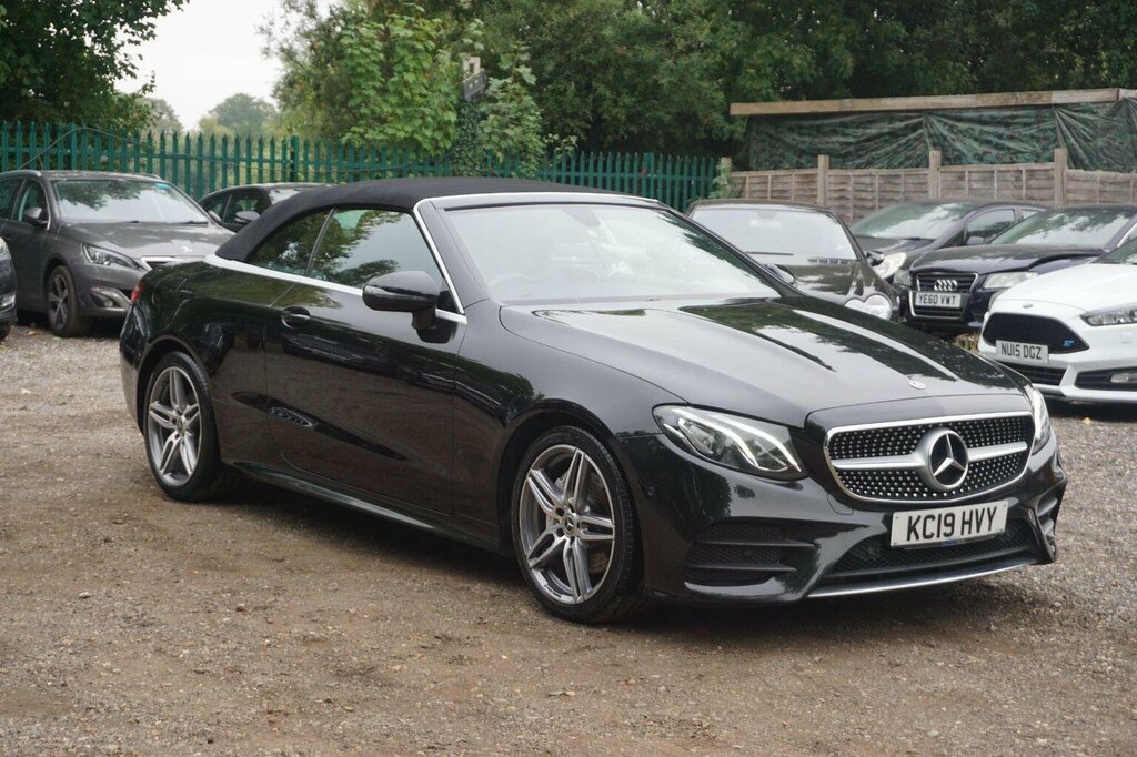 Mercedes-Benz E Class Convertible 2.0 E220d Amg Line Cabriolet G-tronic KC19HVY Black #5