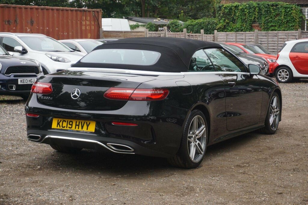 Mercedes-Benz E Class Convertible 2.0 E220d Amg Line Cabriolet G-tronic KC19HVY Black #3