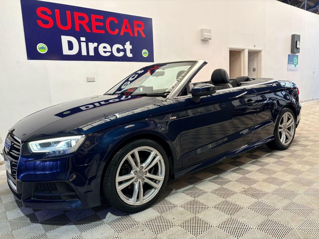 Audi A3 Cabriolet Convertible 1.4 Tfsi Cod S Line S Tronic Euro 6 S Blue