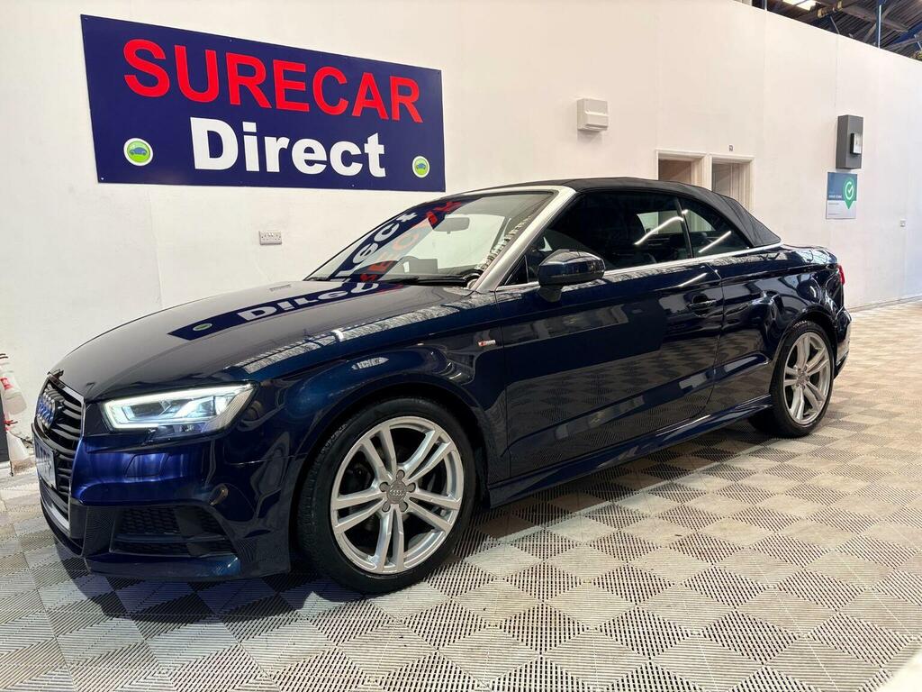 Audi A3 Cabriolet Convertible 1.4 Tfsi Cod S Line S Tronic Euro 6 S Blue