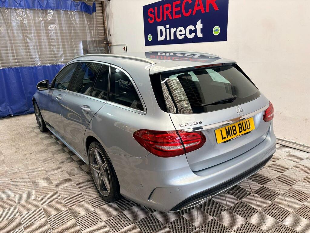 Mercedes-Benz C Class Estate 2.1 C220d Amg Line G-tronic Euro 6 Ss 5 Silver #2