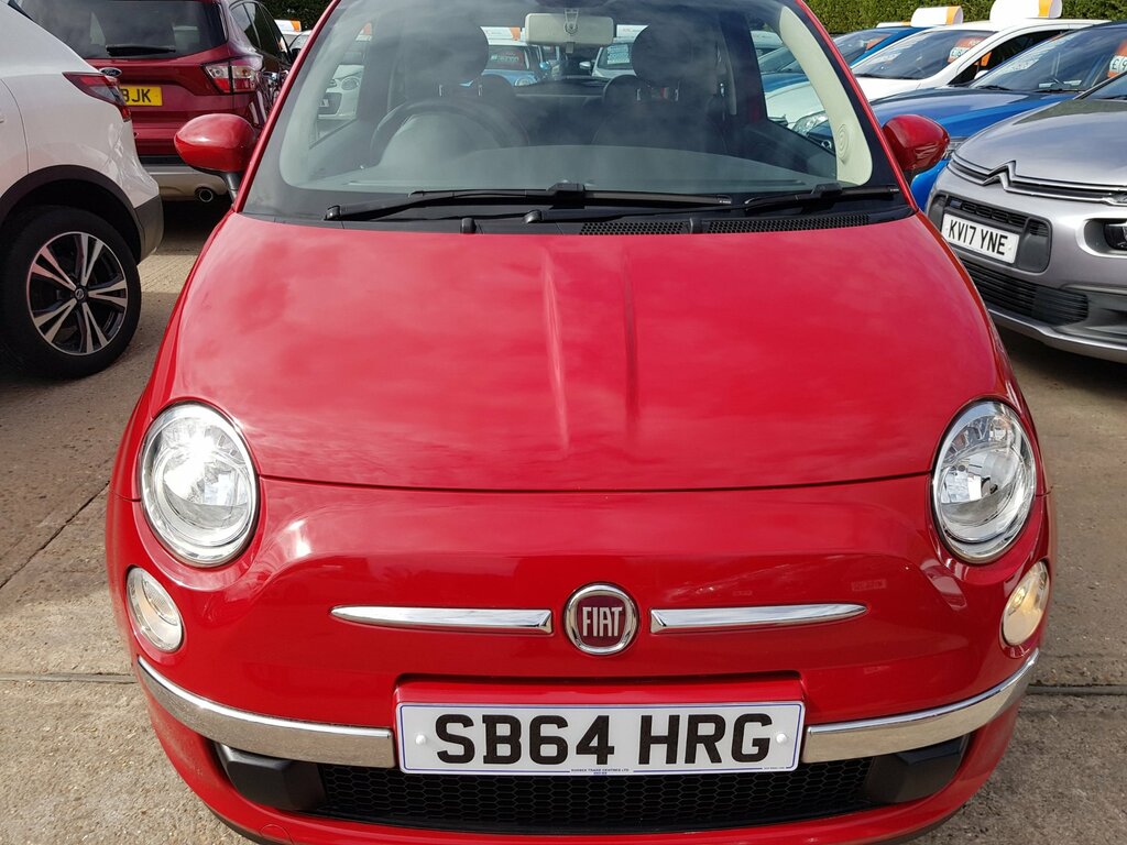 Fiat 500 1.2 Lounge Hatchback Only 33,000 Miles Pan-roof SB64HRG Red #5