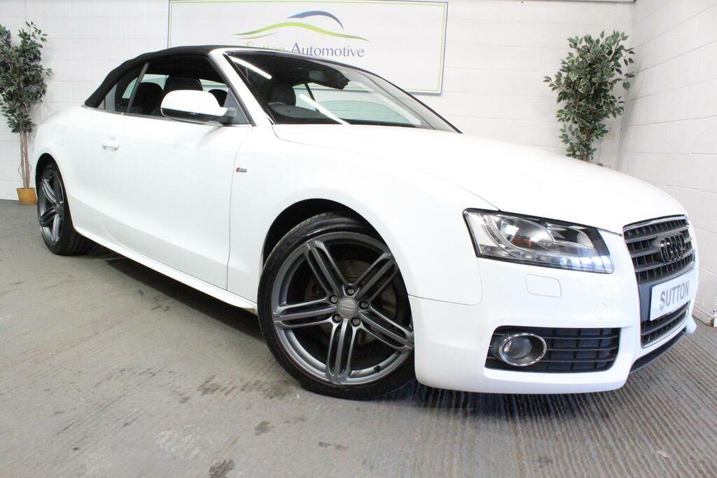 Audi A5 Convertible 2.0 Tdi S Line Euro 5 Ss 2011 White #4