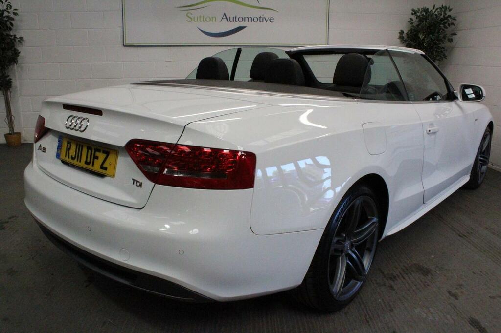Audi A5 Convertible 2.0 Tdi S Line Euro 5 Ss 2011 White #5