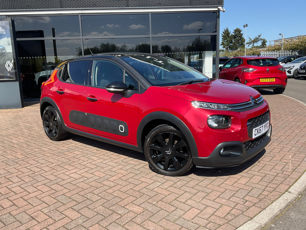 Citroen C3 1.2 Puretech Flair Hatchback CK67YPD Red #4