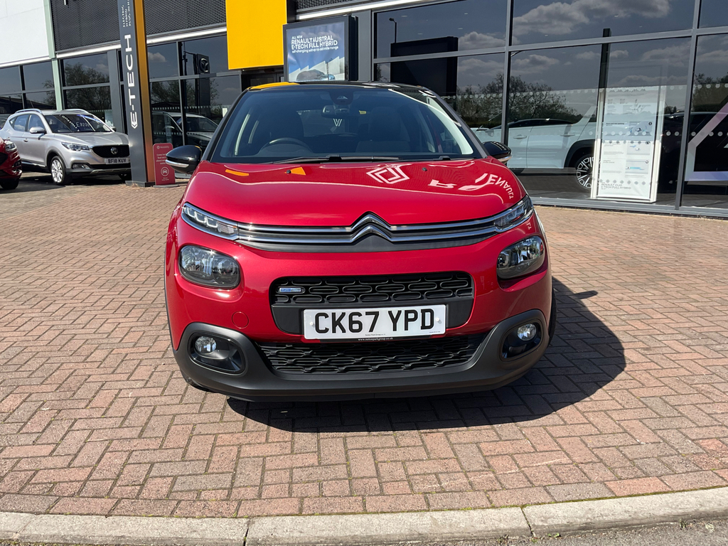 Citroen C3 1.2 Puretech Flair Hatchback CK67YPD Red #3