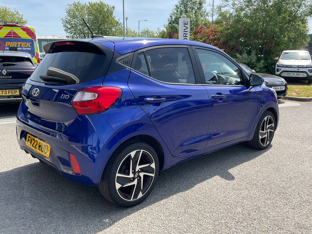 Hyundai I10 1.2 Premium Hatchback FV22RUO Blue #4