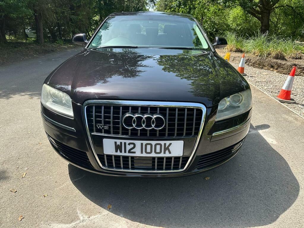 Audi A8 6.0 W12 Quattro Black #4