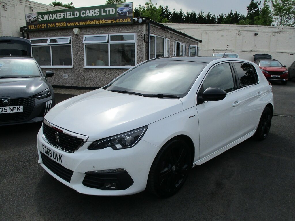 Peugeot 308 1.5 Bluehdi Gt Line Hatchback Eu FG68UVK White #3