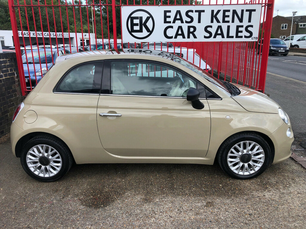 Fiat 500 1.2 Lounge Hatchback Dualogic Euro 6 S LN15GYV Beige #5