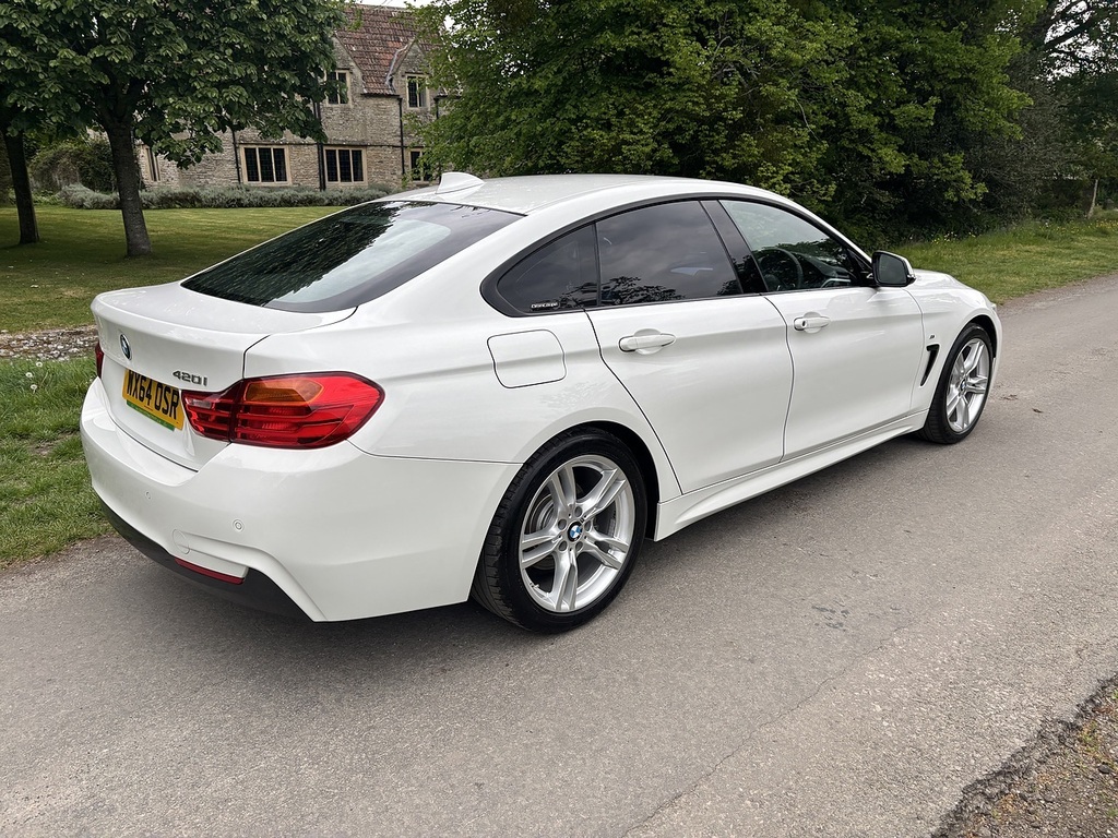 BMW 4 Series Gran Coupe 420I M Sport Gran Coupe U556565 White #6