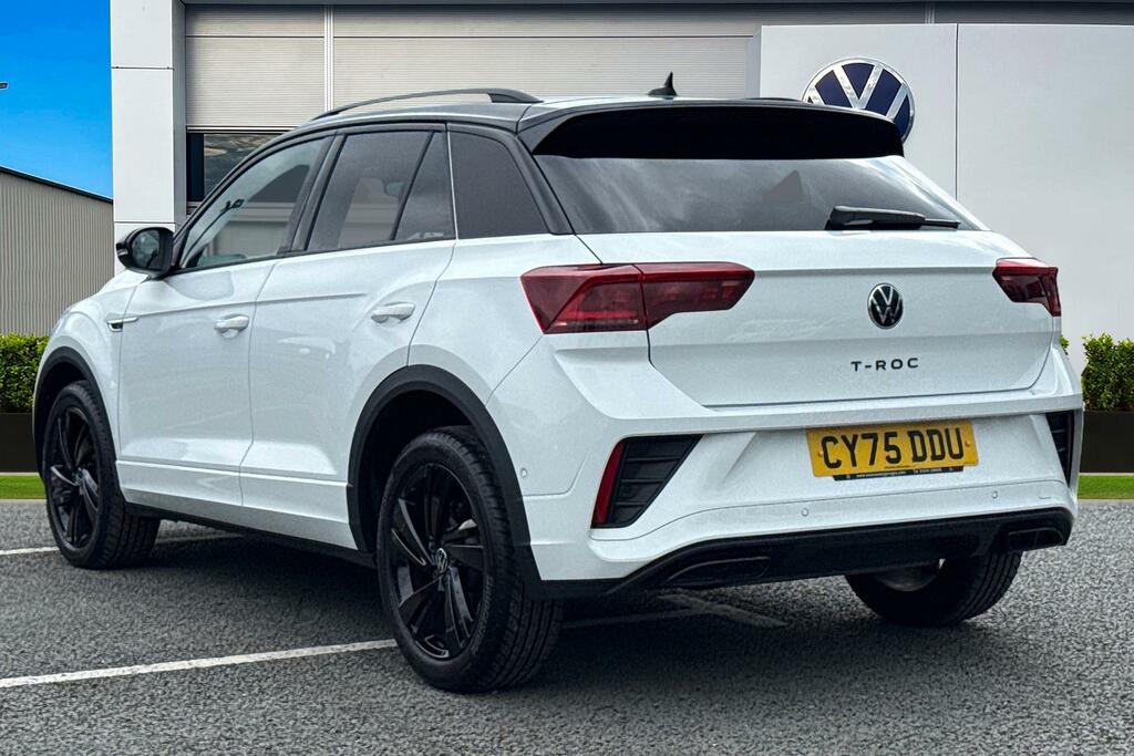 Volkswagen T-Roc 1.5 Tsi Black Edition Dsg Keyless, Rear View CY75DDU White #2