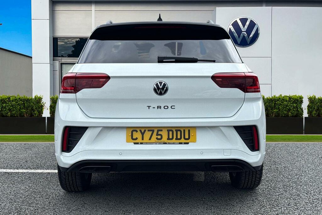 Volkswagen T-Roc 1.5 Tsi Black Edition Dsg Keyless, Rear View CY75DDU White #4