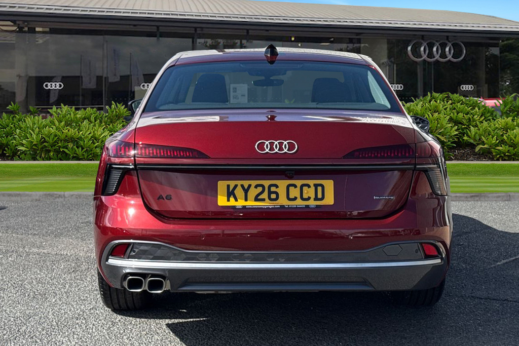 Audi A6 Saloon Sport Tdi Quattro 204 Ps S Tronic Red #4