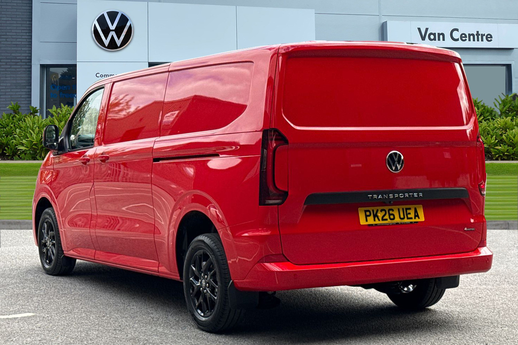 Volkswagen Transporter 2.0 Tdi 150 Commerce Pro Van 4Motion PK26UEA Red #2