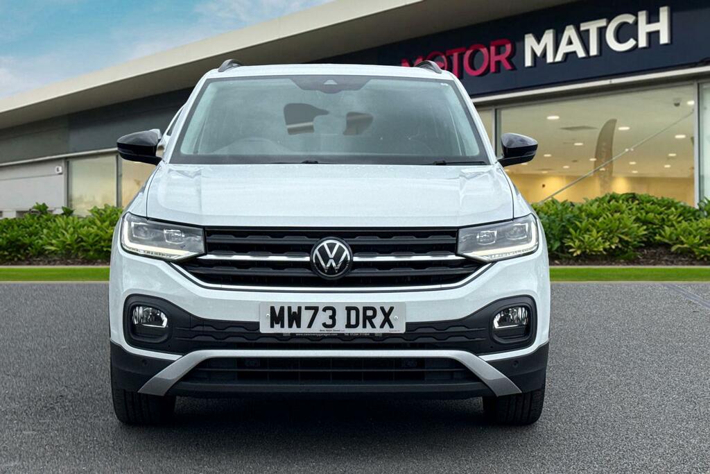 Volkswagen T-Cross 1.0 Tsi Black Edition Euro 6 Ss MW73DRX White #5