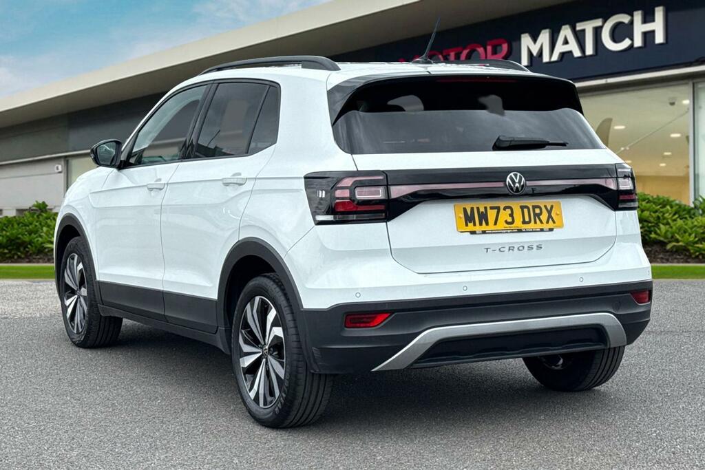 Volkswagen T-Cross 1.0 Tsi Black Edition Euro 6 Ss MW73DRX White #2