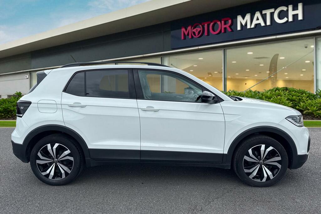 Volkswagen T-Cross 1.0 Tsi Black Edition Euro 6 Ss MW73DRX White #3