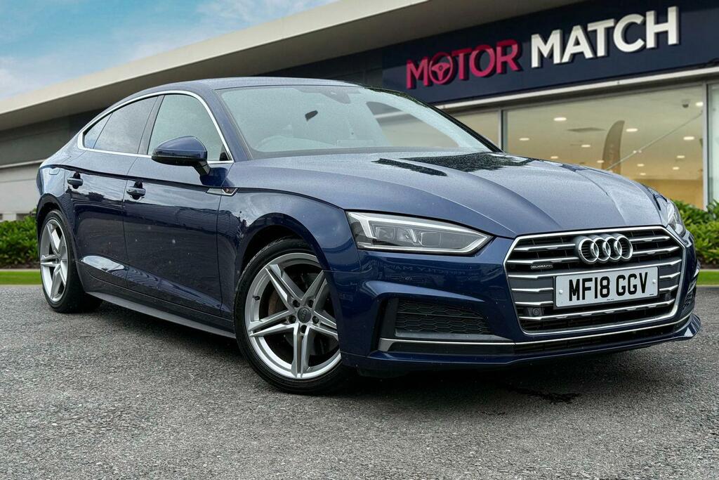 Audi A5 2.0 Tfsi S Line Sportback S Tronic Quattro Euro 6 Blue