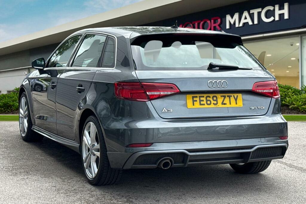 Audi A3 1.6 Tdi 30 S Line Sportback S Tronic Euro 6 Ss FE69ZTY Grey #2