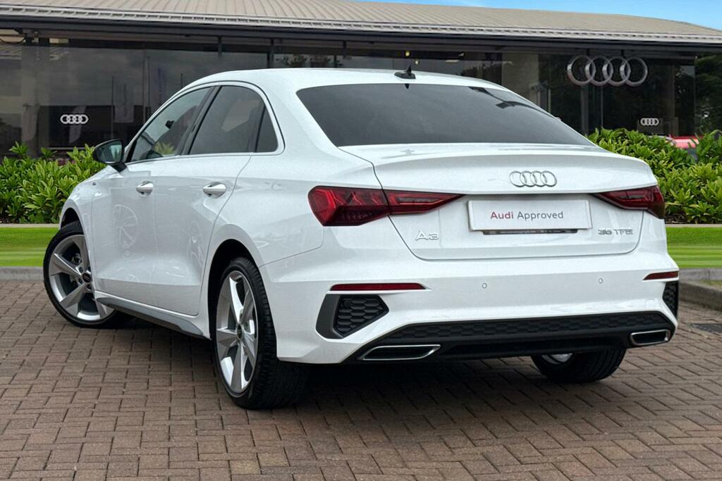 Audi A3 1.5 Tfsi 35 S Line Euro 6 Ss HF24VXU White #2
