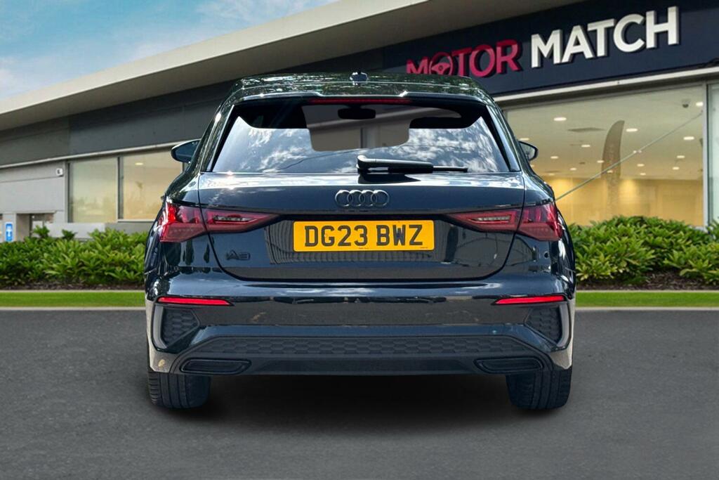 Audi A3 1.0 Tfsi 30 S Line Sportback Euro 6 Ss DG23BWZ Black #4