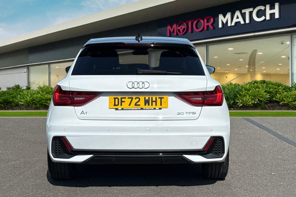 Audi A1 1.0 Tfsi 30 Black Edition Sportback S Tronic Euro DF72WHT White #4
