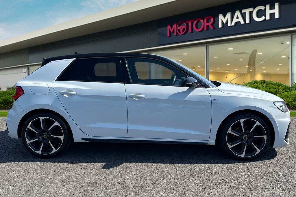 Audi A1 1.0 Tfsi 30 Black Edition Sportback S Tronic Euro DF72WHT White #3
