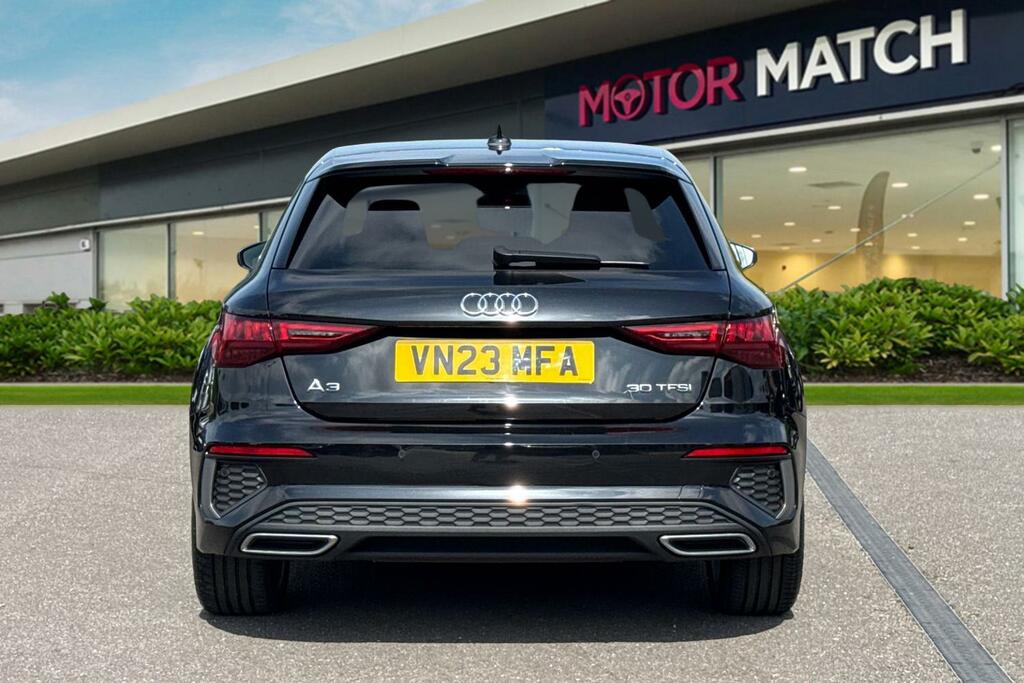 Audi A3 1.0 Tfsi 30 S Line Sportback Euro 6 Ss VN23MFA Black #4