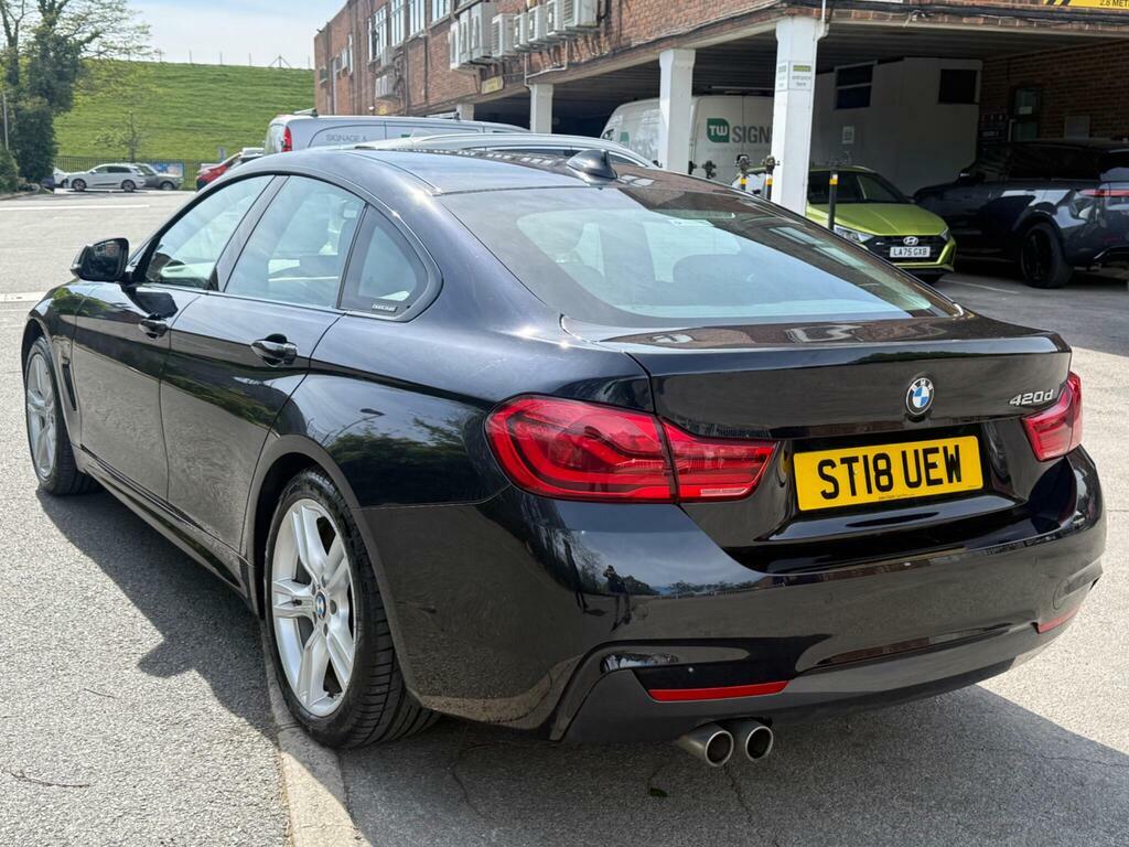BMW 4 Series Gran Coupe 2.0 420D M Sport Euro 6 S S ST18UEW Black #6