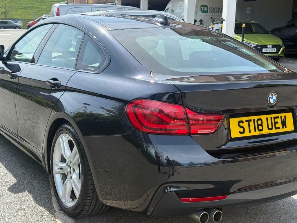 BMW 4 Series Gran Coupe 2.0 420D M Sport Euro 6 S S ST18UEW Black #4