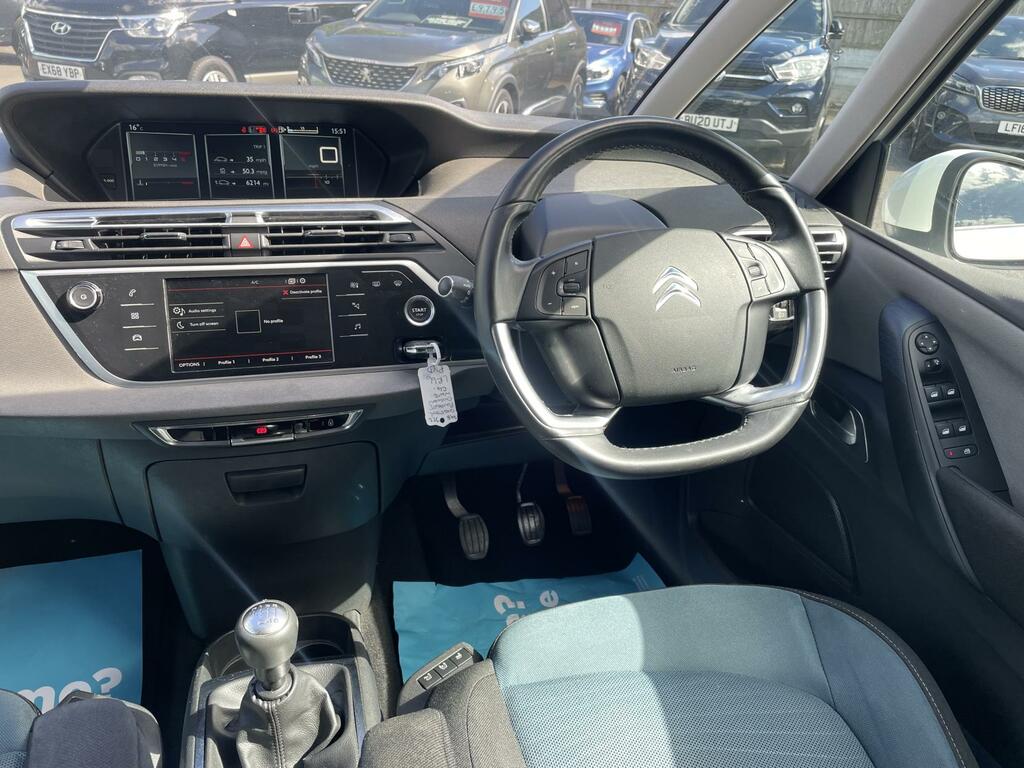 Citroen Grand C4 Picasso 1.6 Bluehdi Feel Mpv Euro 6 Ss LR66PYD White #2