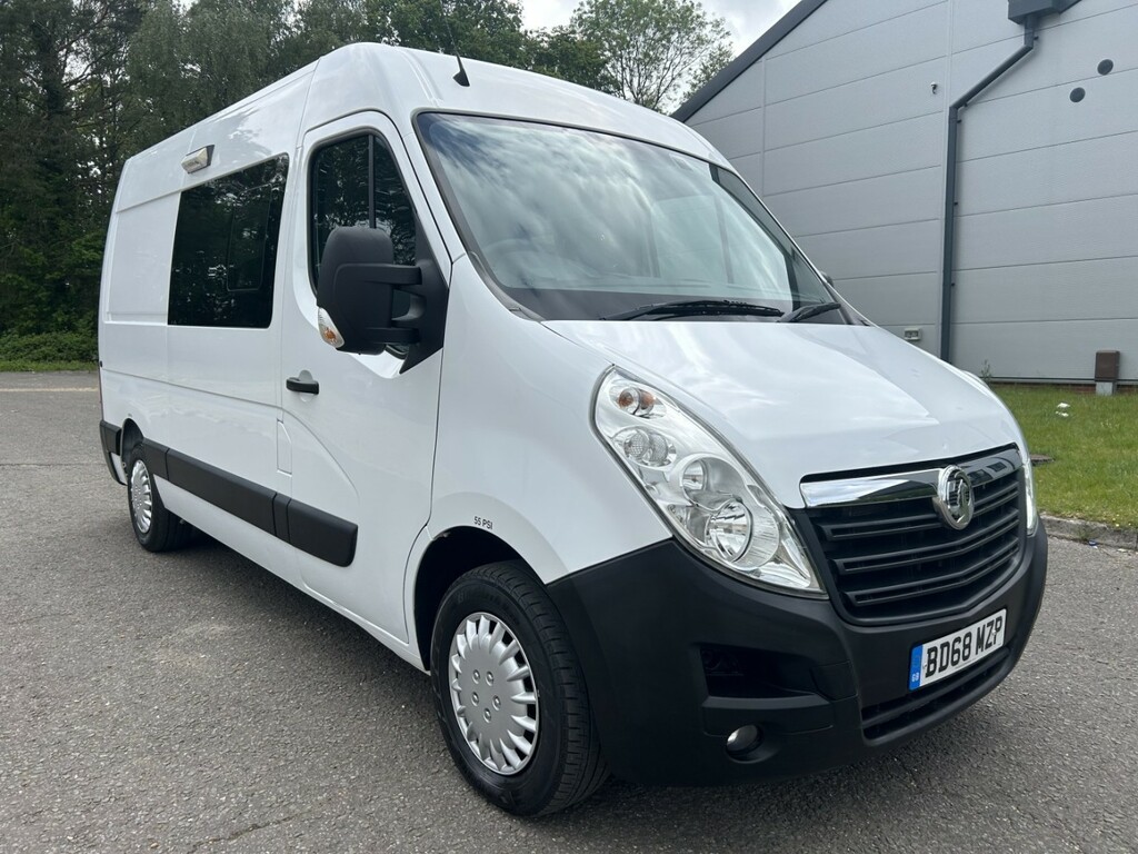 Vauxhall Movano 2.3 Cdti 3500 Welfare Crew Van BD68MZP White #2