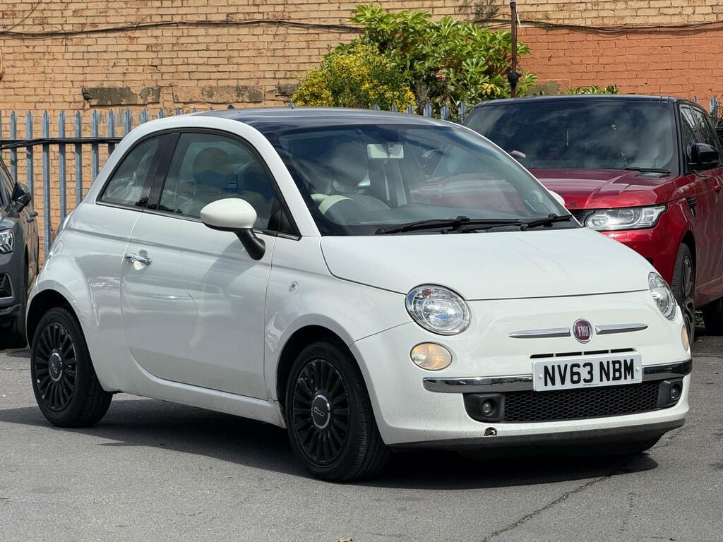 Fiat 500 1.2 Lounge Dualogic Euro 6 Ss White