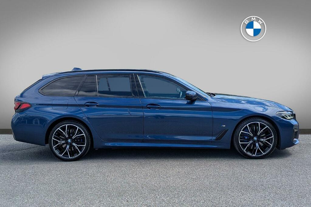 BMW 5 Series 530D Xdrive M Sport Touring WX23VWU Blue #3